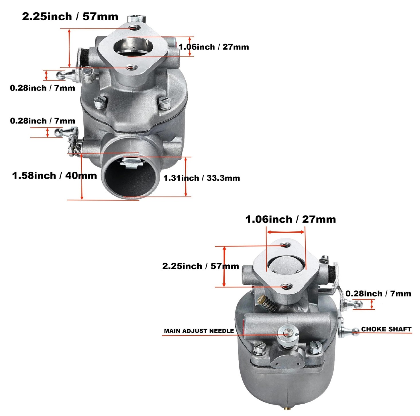 Fits Ford Tractor 2N 8N 9N Heavy Duty TSX33 8N9510C-HD Marvel Schebler Carbureto
