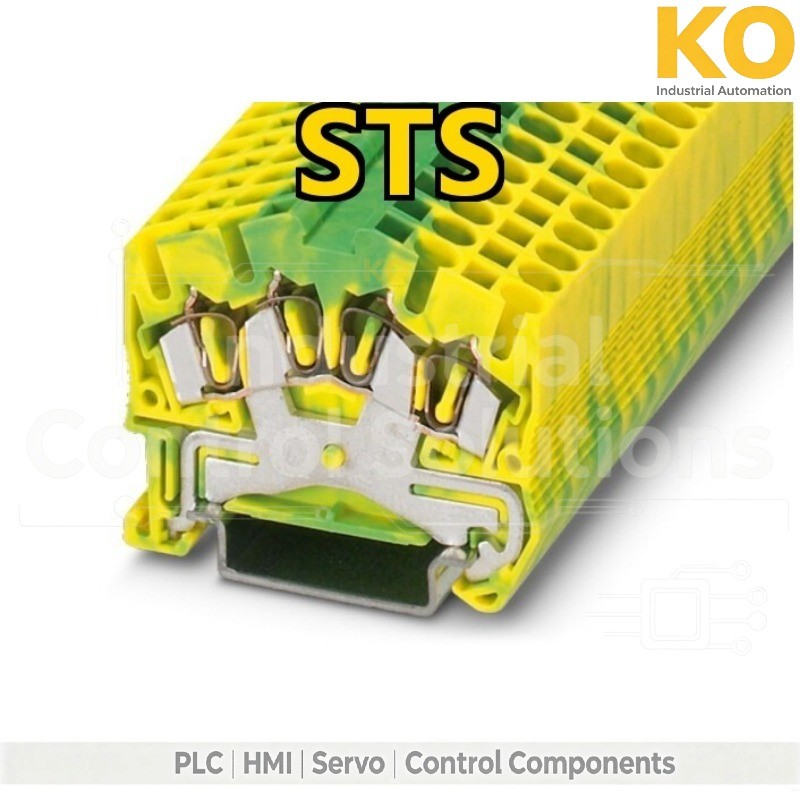 STS 1pcs PHOENIX CONTACT , STS 2,5-QUATTRO-PE – Ground Terminal 3031759