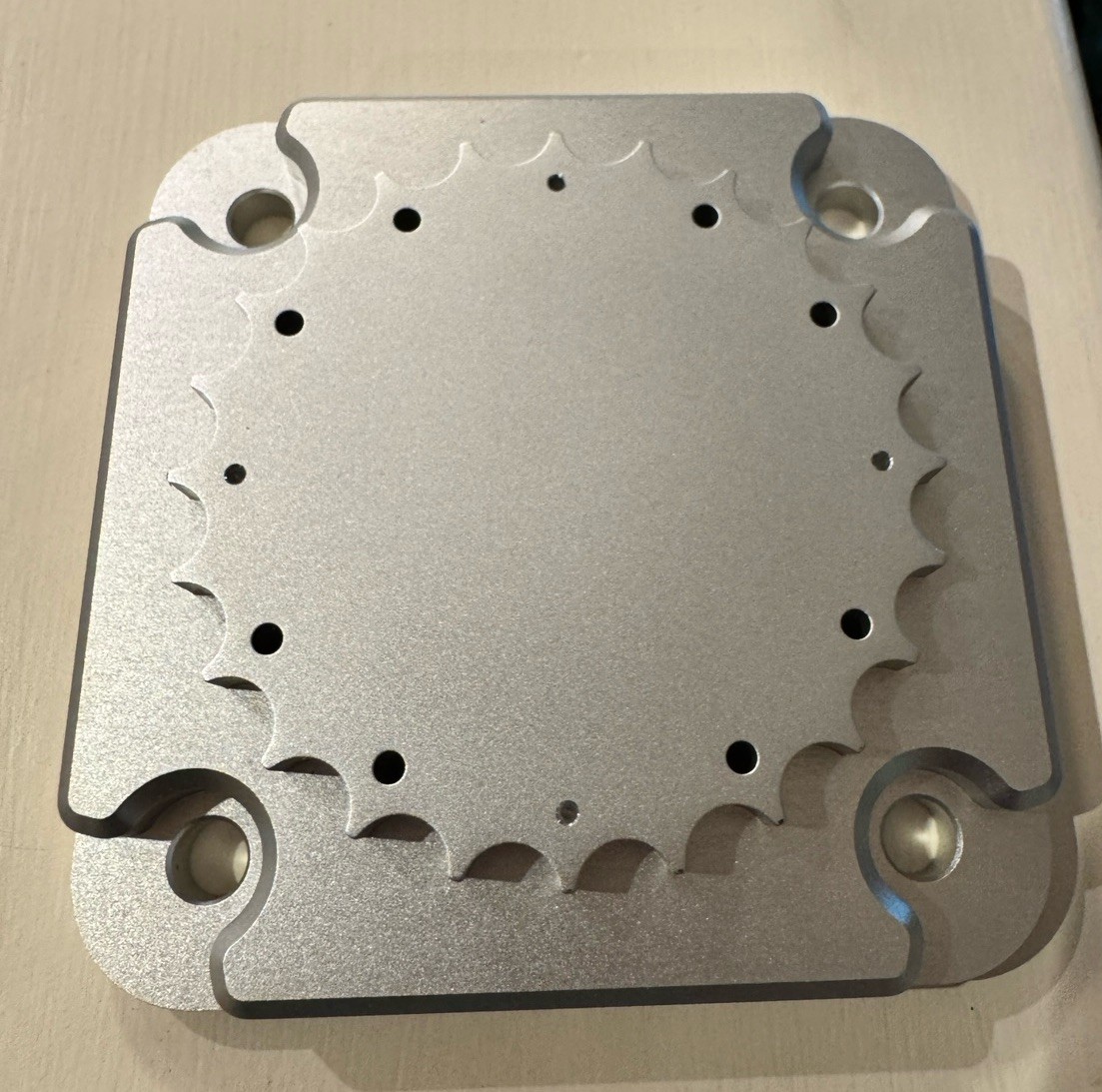 Ouster OS1 Lidar Aluminum Base Plate Mount ONLY. Rev6 Or Rev7
