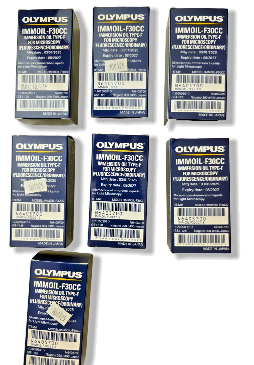 2607-034 Olympus Immoil-F30CC Immersion Oil Type-F Microscopy NIB Exp 08/2027