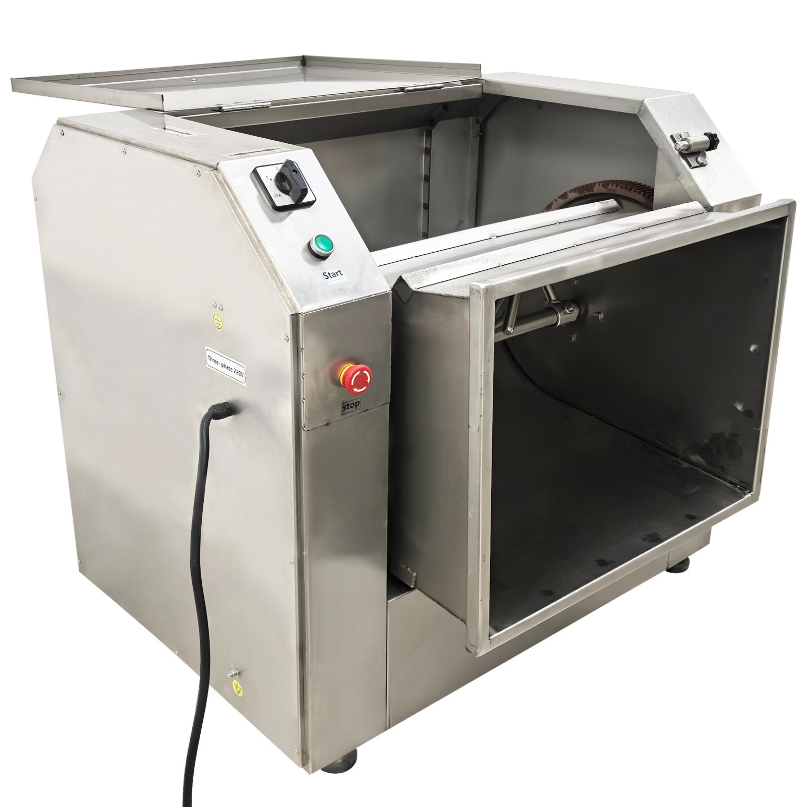 50KG/110 lbs Commercial 220V Electric Dough Mixer Mixing Machine Three-phase