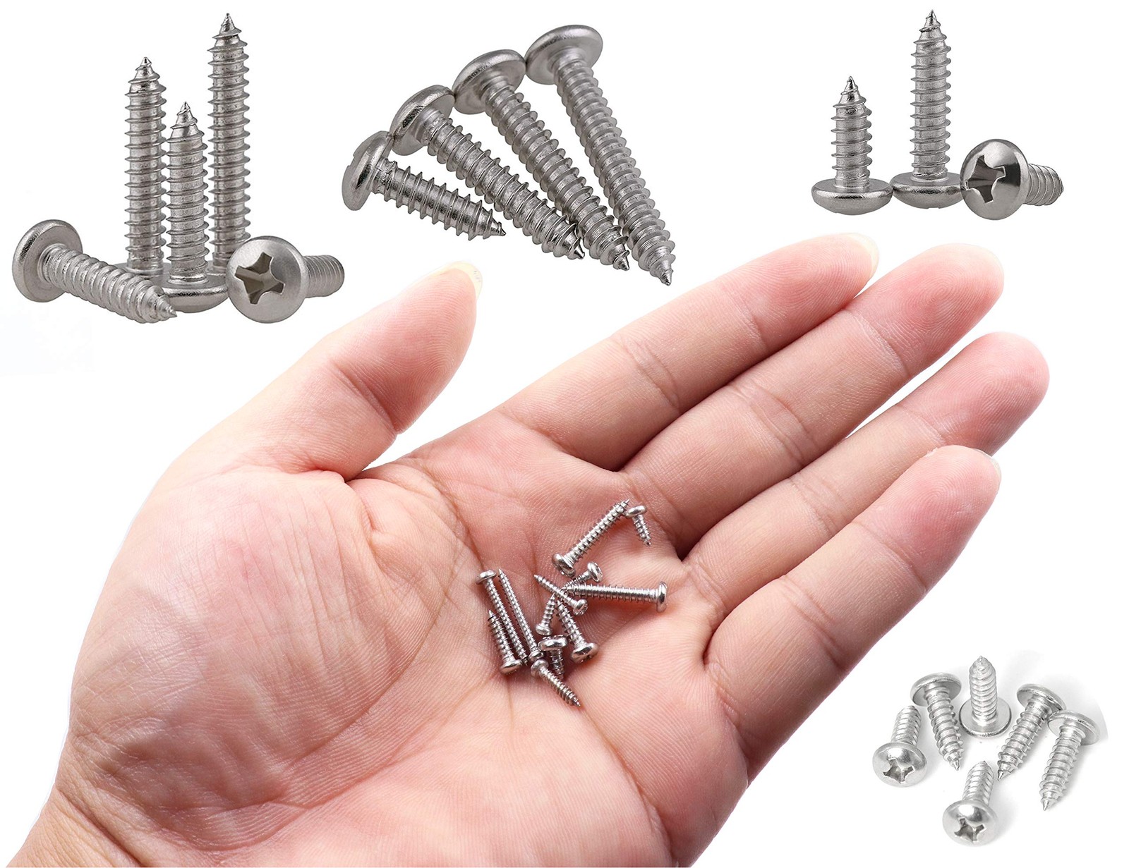 600pcs M2, M2.2, M2.6, M3 Pan Head Self-Tapping Sheet Metal Screw Assortment …