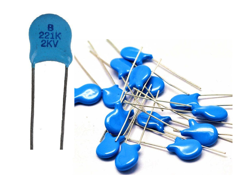 221K 221 2kv (50x) Disc Ceramic Capacitors 220pF 0.22nF 0.00022uF 221/2000V