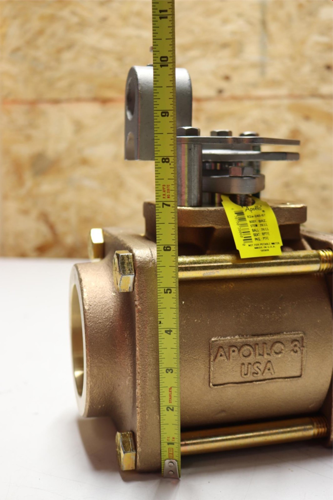 New Apollo 82a-240-57 Brass Bronze 316 S.S. PTFE NON Potable Water 3″ Ball Valve