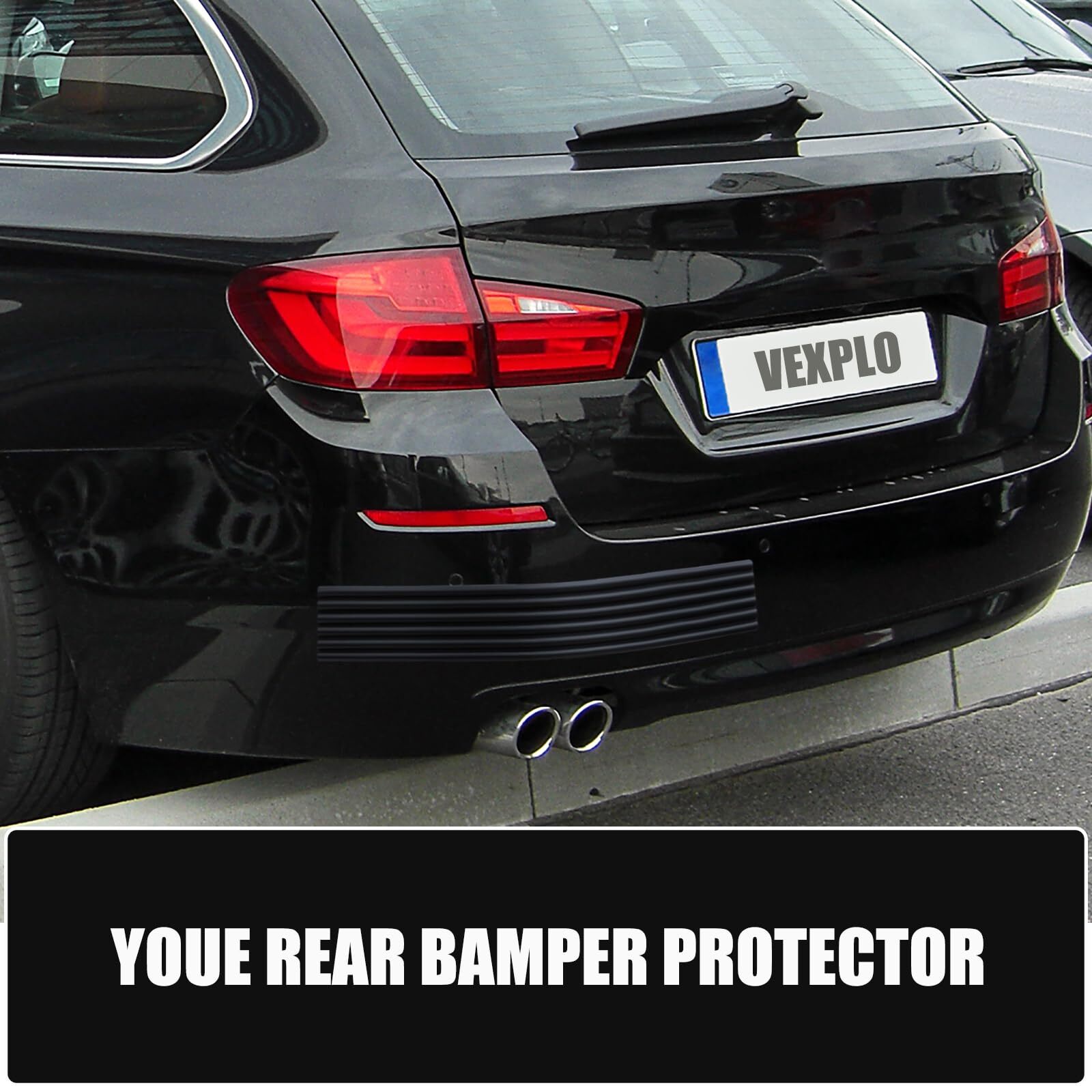 Diy Car Bumper Protector Guard Strong Self Adhesive Rubber Rear Front Bumper Gua
