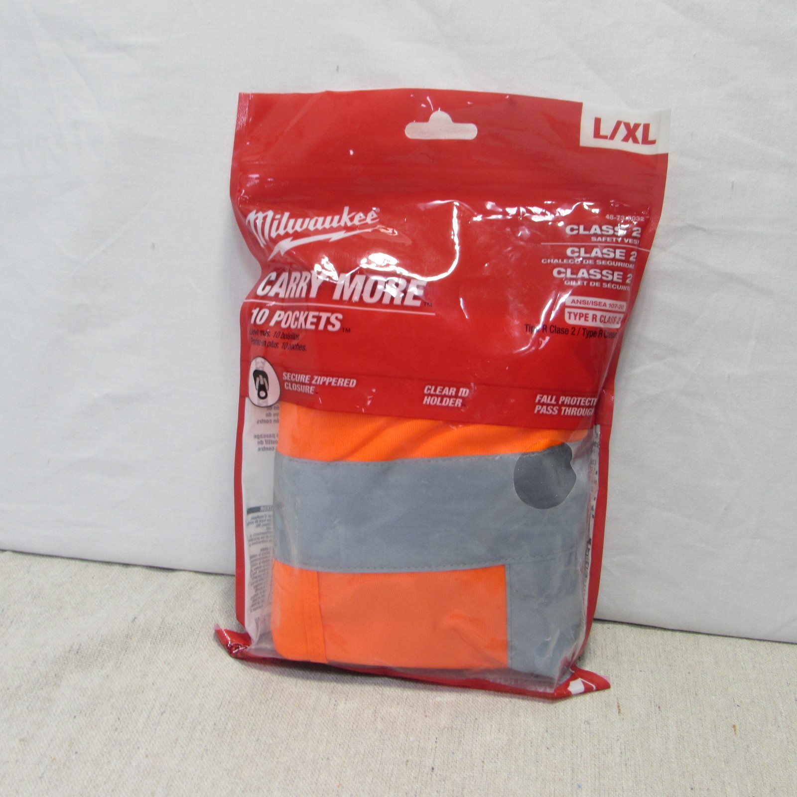 Milwaukee Tool Hi-Visibility Orange Safety Vest – L/XL 48-73-5032 Carry More