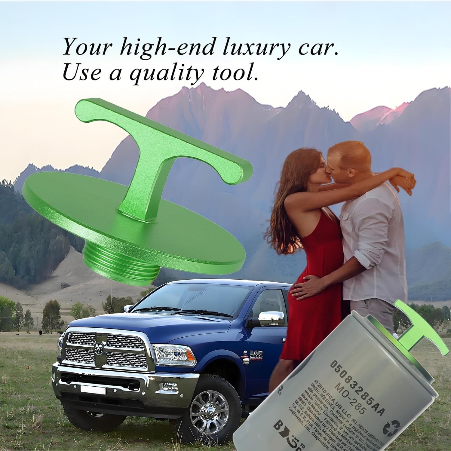 Aluminum Oil Filter Plug Tool for Ram 2500–5500 5.7L–6.7L Cummins Diesel