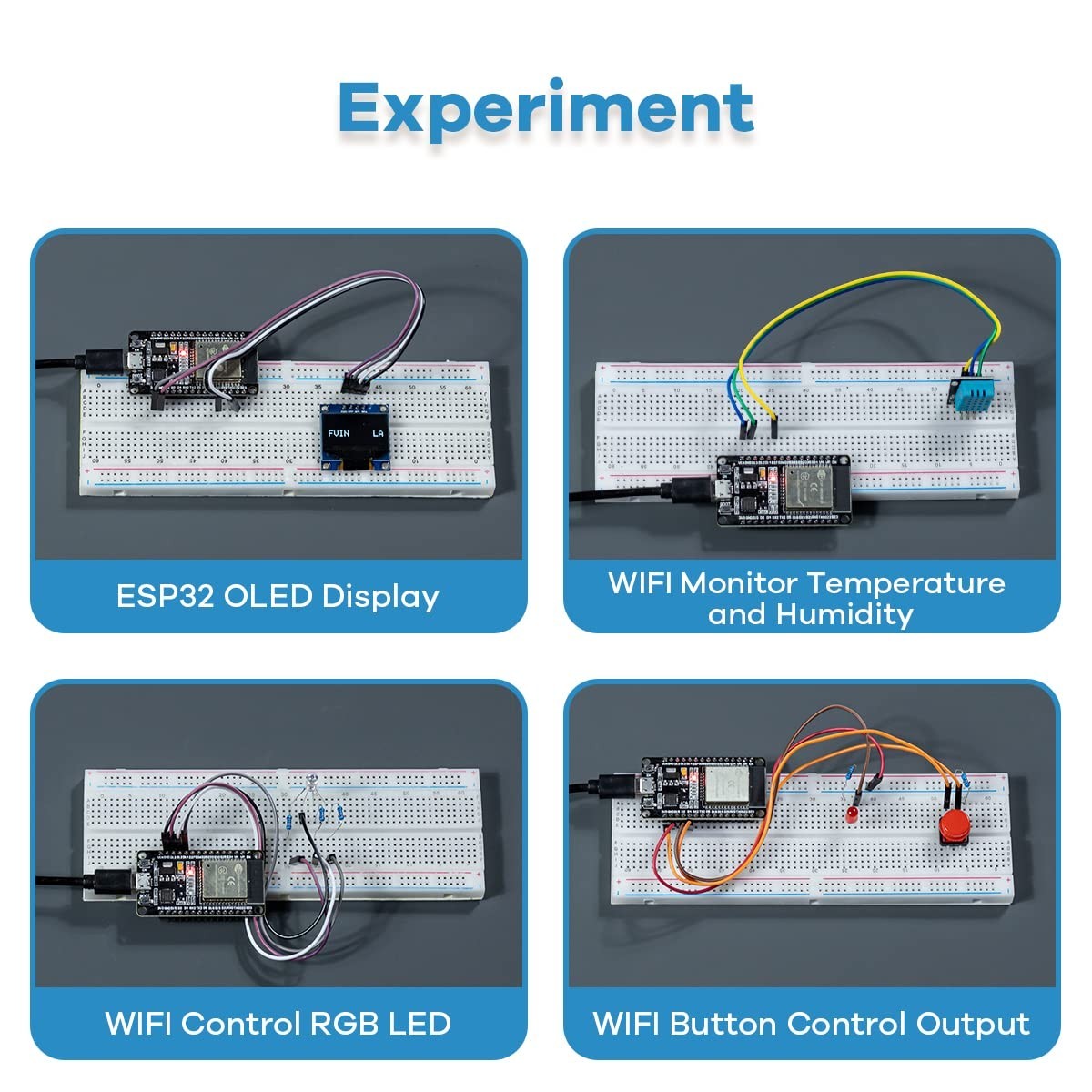 ESP32 WiFi Development Board Starter Kit | Arduino IDE Compatible | Tutorial Inc