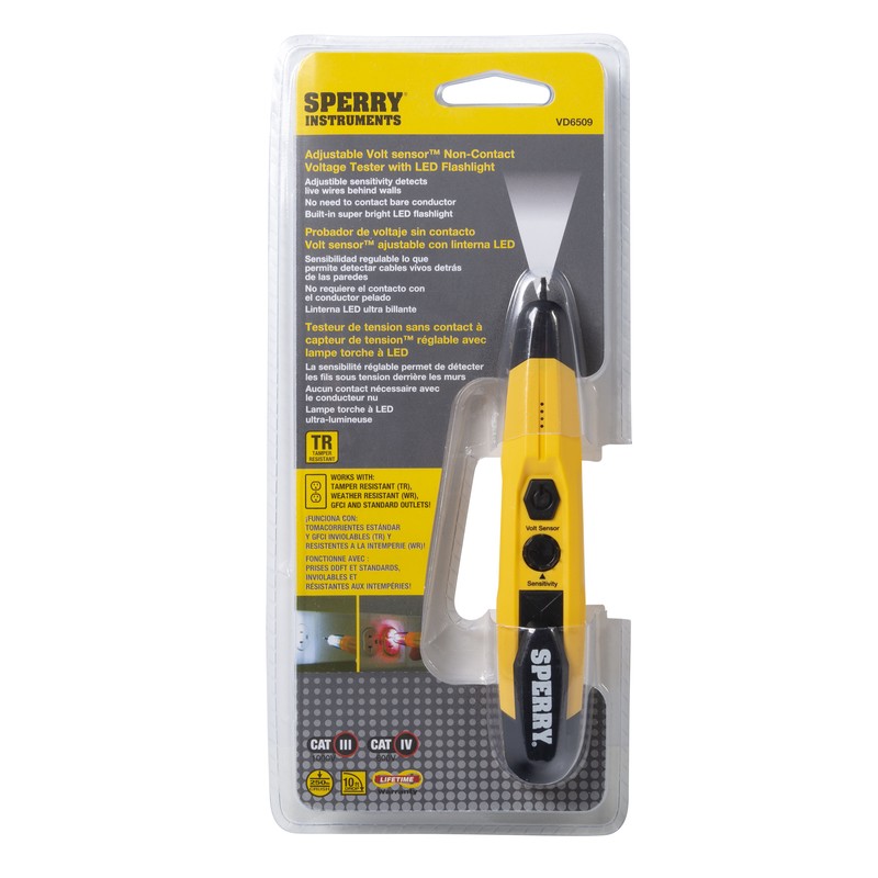 Sperry VD6509 ABS 12/1000V ac Range 50/60 Hz Audible Voltage Detector