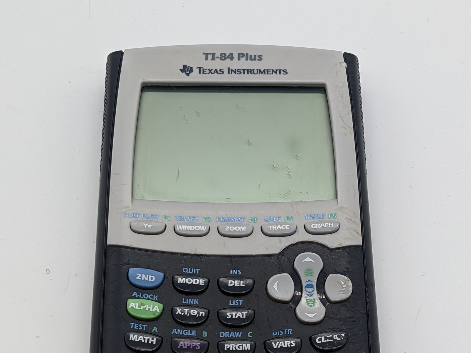 HEAVY USE Texas Instruments TI-84 Plus Graphing Calculator w/Cover Black Tested