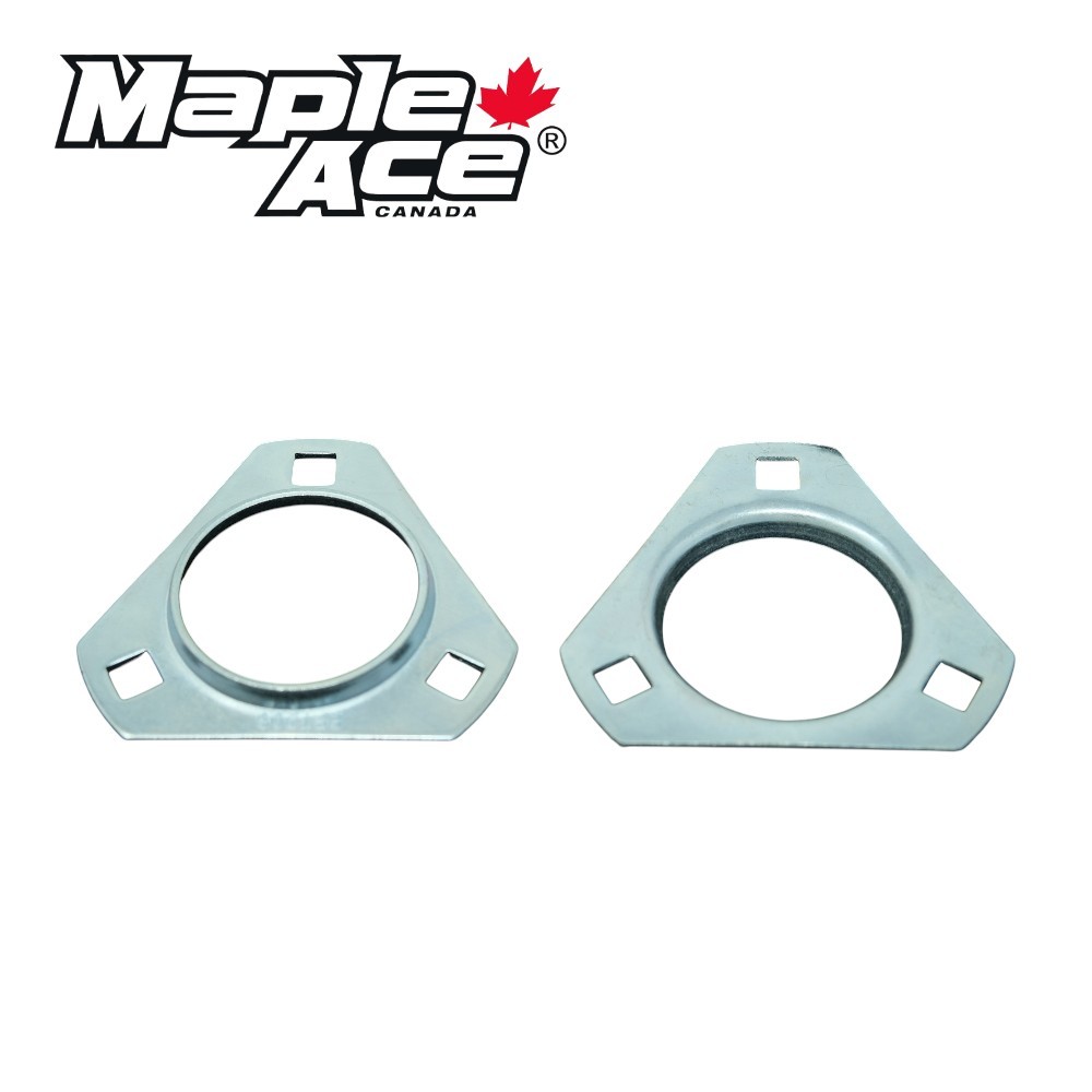 PFT204, PFD47 Triangle Flanged Pressed Steel Housing for Insert Bearings, 3-Bolt