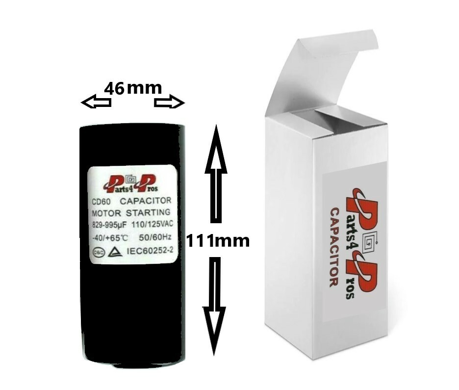 829-995 uF MFD 110-125 VAC 125 V (10x) High Quality Start Capacitors Round