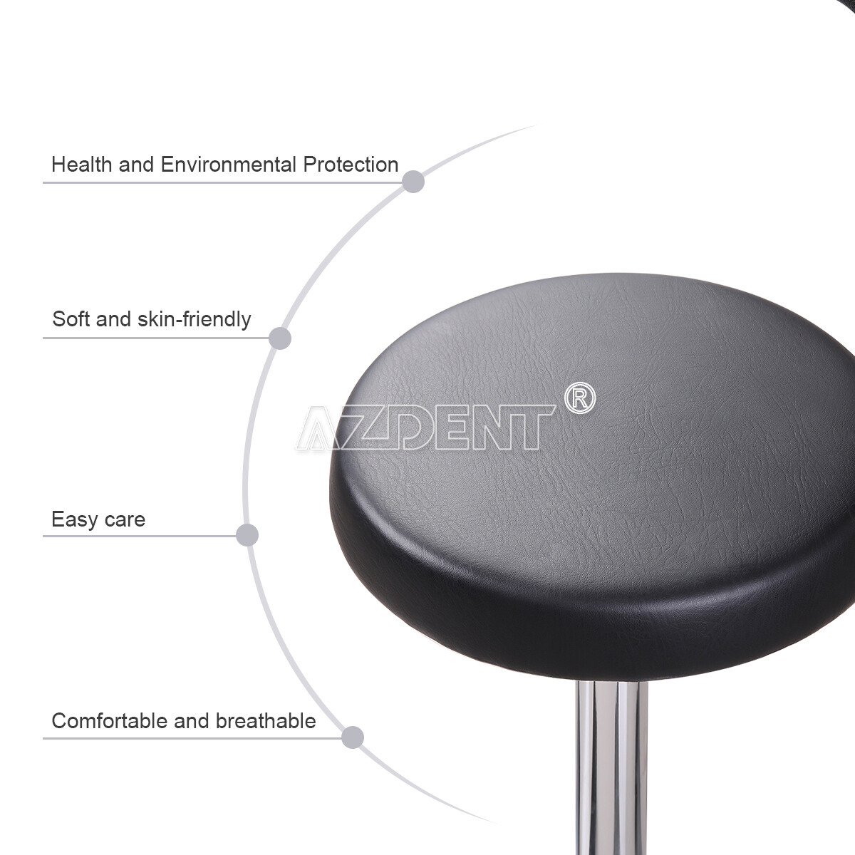 Taburete de Asistente Dental Taburete de Dentista Silla Ajustable de Cuero PU