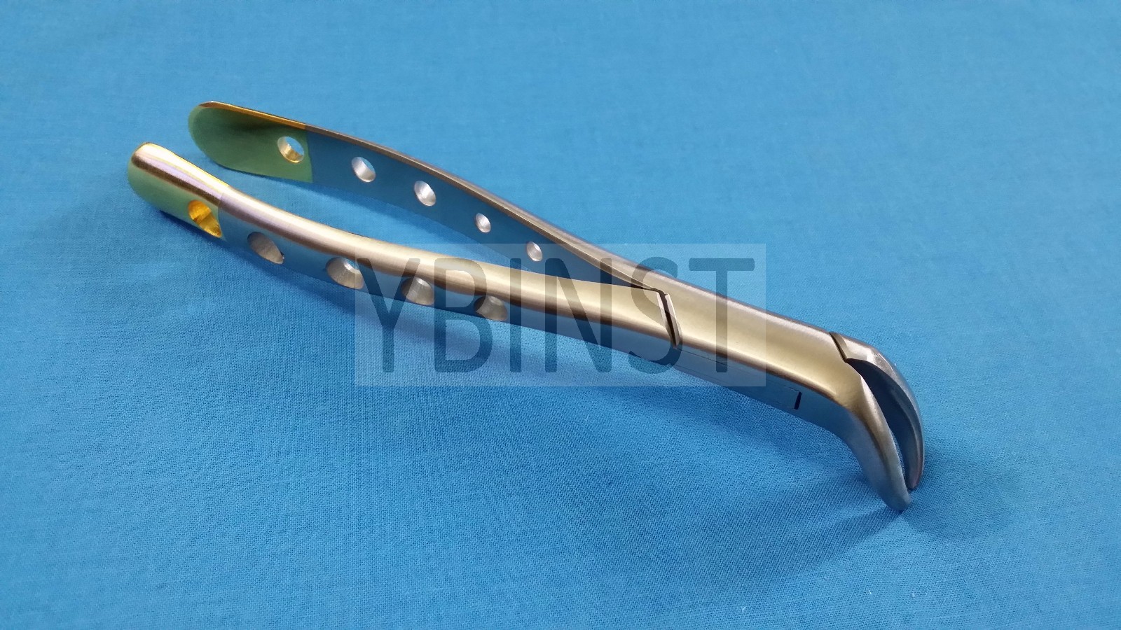 GOLD HANDLE AUTOCLAVABLE COW HORN LOWER MOLAR DENTAL EXTRACTING FORCEPS #23