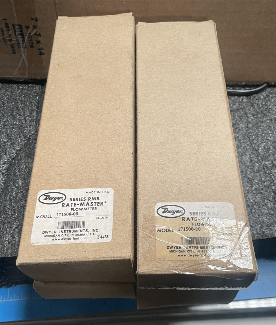 LOT OF 4 | DWYER SERIES RMB RATE-MASTER FLOW METER 171500-00
