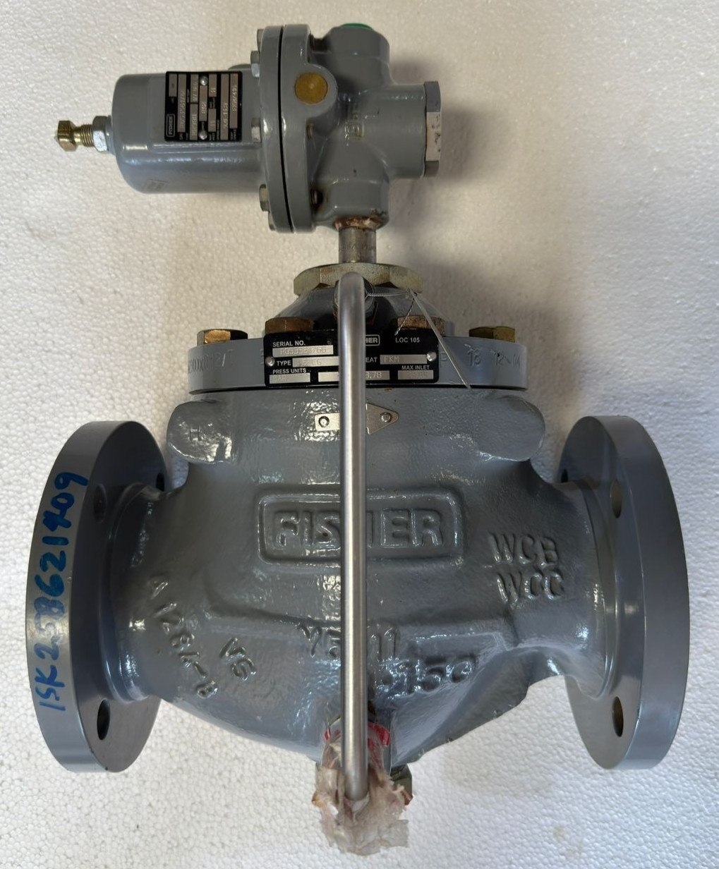FISHER 63EG 3″ CL150 BACKPRESSURE / RELIEF REGULATOR MR98H PILOT FKM SEAT