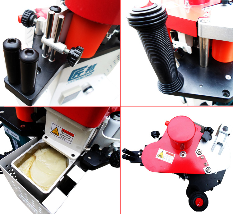 Woodworking Portable Edge Banding Machine Curve/Straight Lines Bander 220V