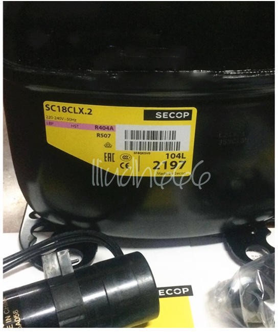New 1PCS SECOP Compressor SC18CLX.2 220V-240V 50Hz R404a/R507 5/6HP