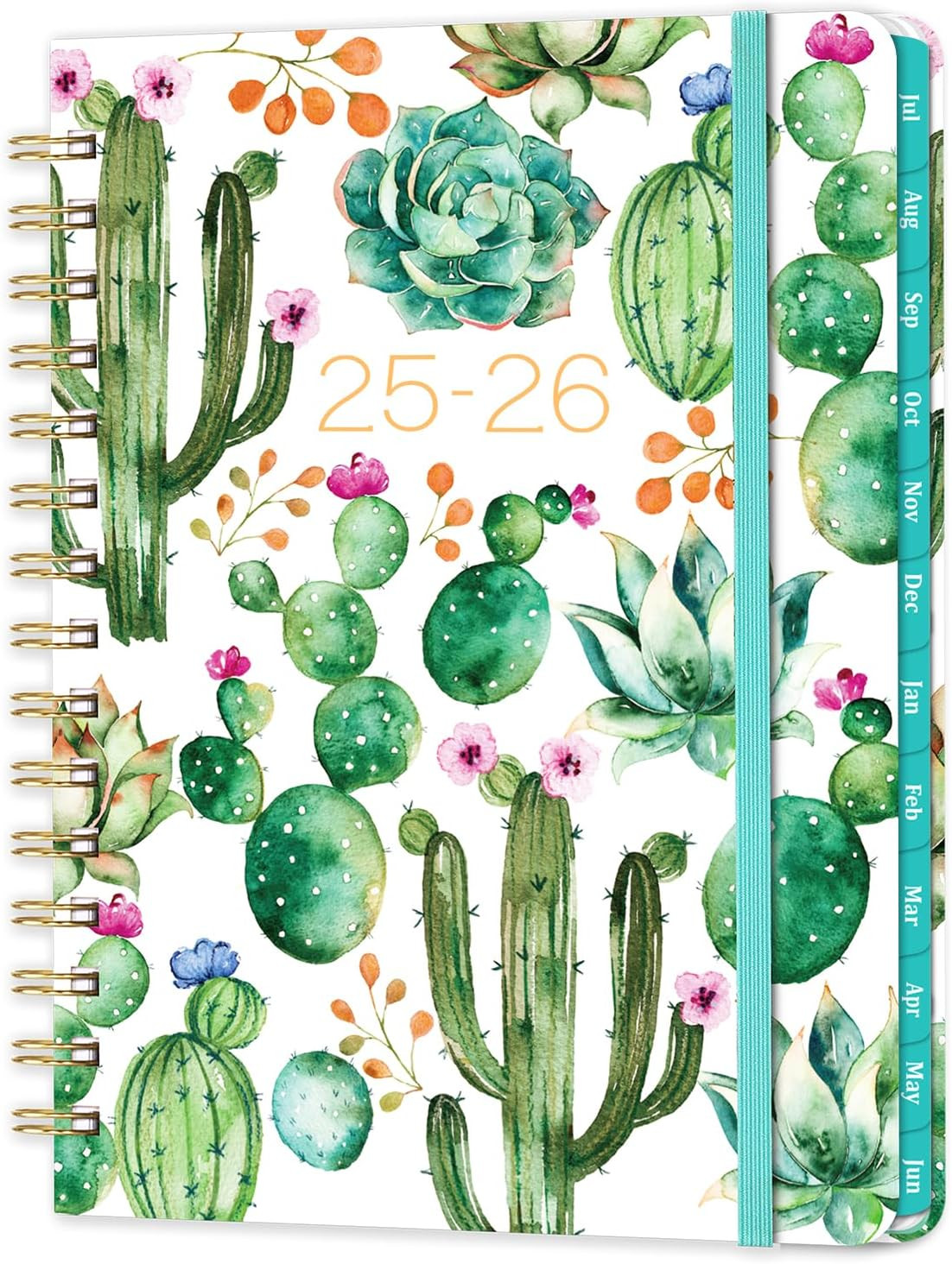 2025-2026 Planner Hardcover Twin-Wire Daily Organizer Jul 2025 – Jun 2026