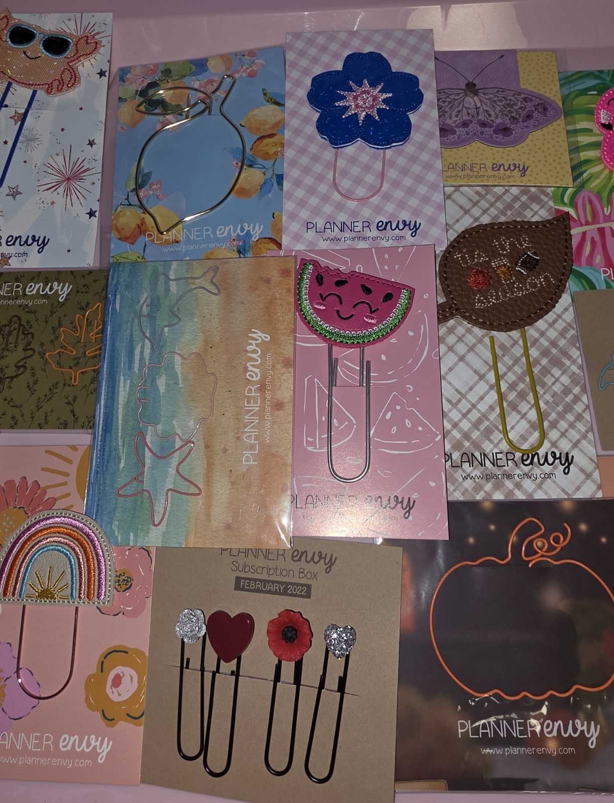 Huge Lot of Decorative Paper Clips & Magnetic Bookmarks – Planner Envy, Grabie
