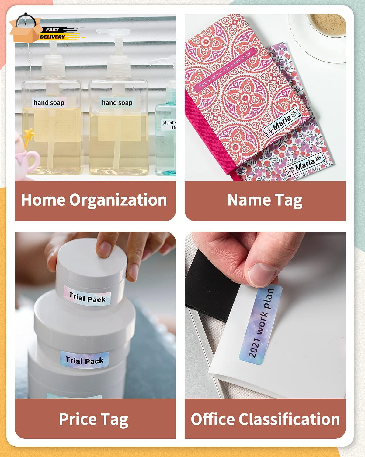Phomemo D30 Labels 12×40Mm Starry Night Self-Adhesive Thermal D30 Label Maker T