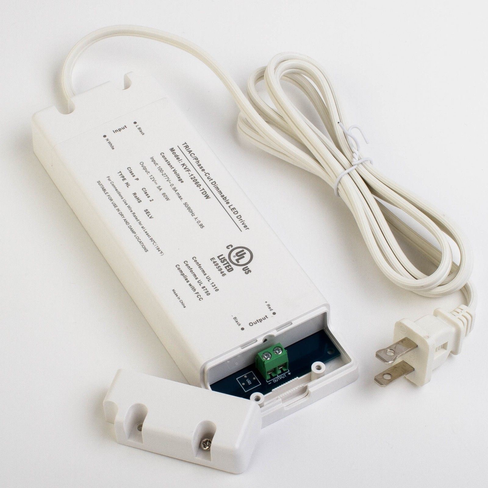 LEDUPDATES 12v 60w Triac Dimmable power supply 5A UL Listed for LED Light