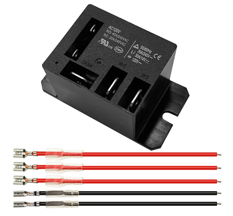 Miniature Power Relay 30A, AC120V Coil, SPDT(1NO 1NC) Mini 120 Volt AC 120V