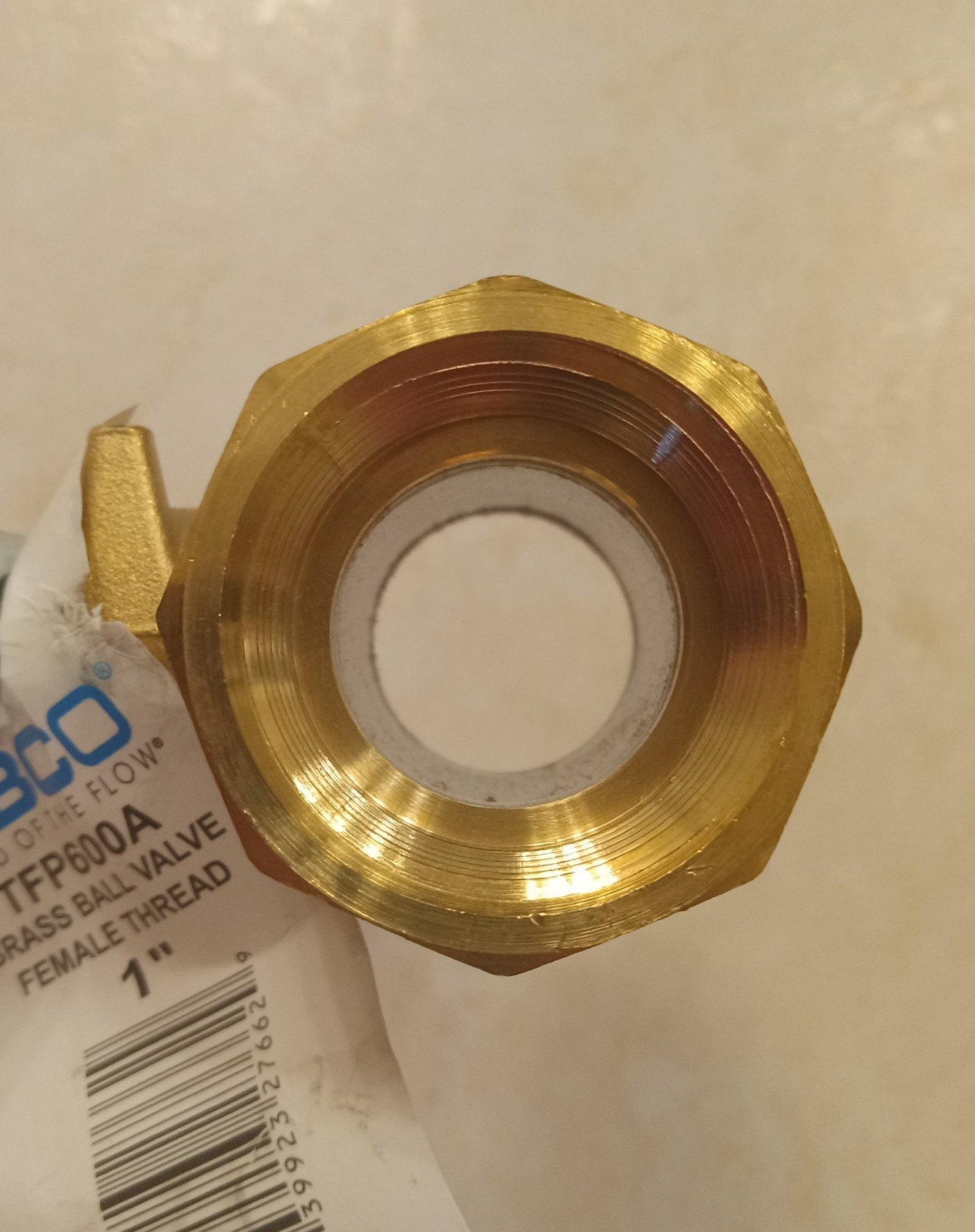 NIBCO TFP600A Brass Ball Valve 1″ NPT Thread End 150-SWP / 600-WOG, Full Port