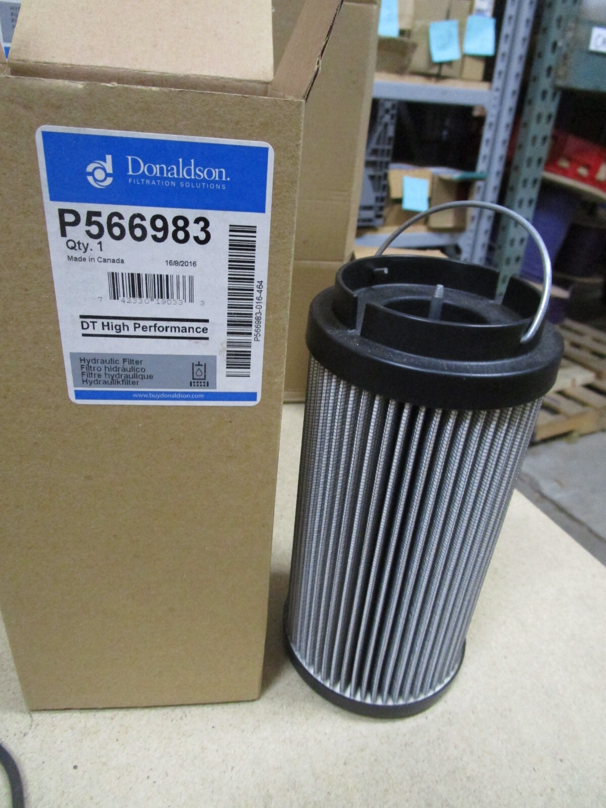 DONALDSON P566983 HYDRAULIC FILTER, CARTRIDGE DT (OEM)