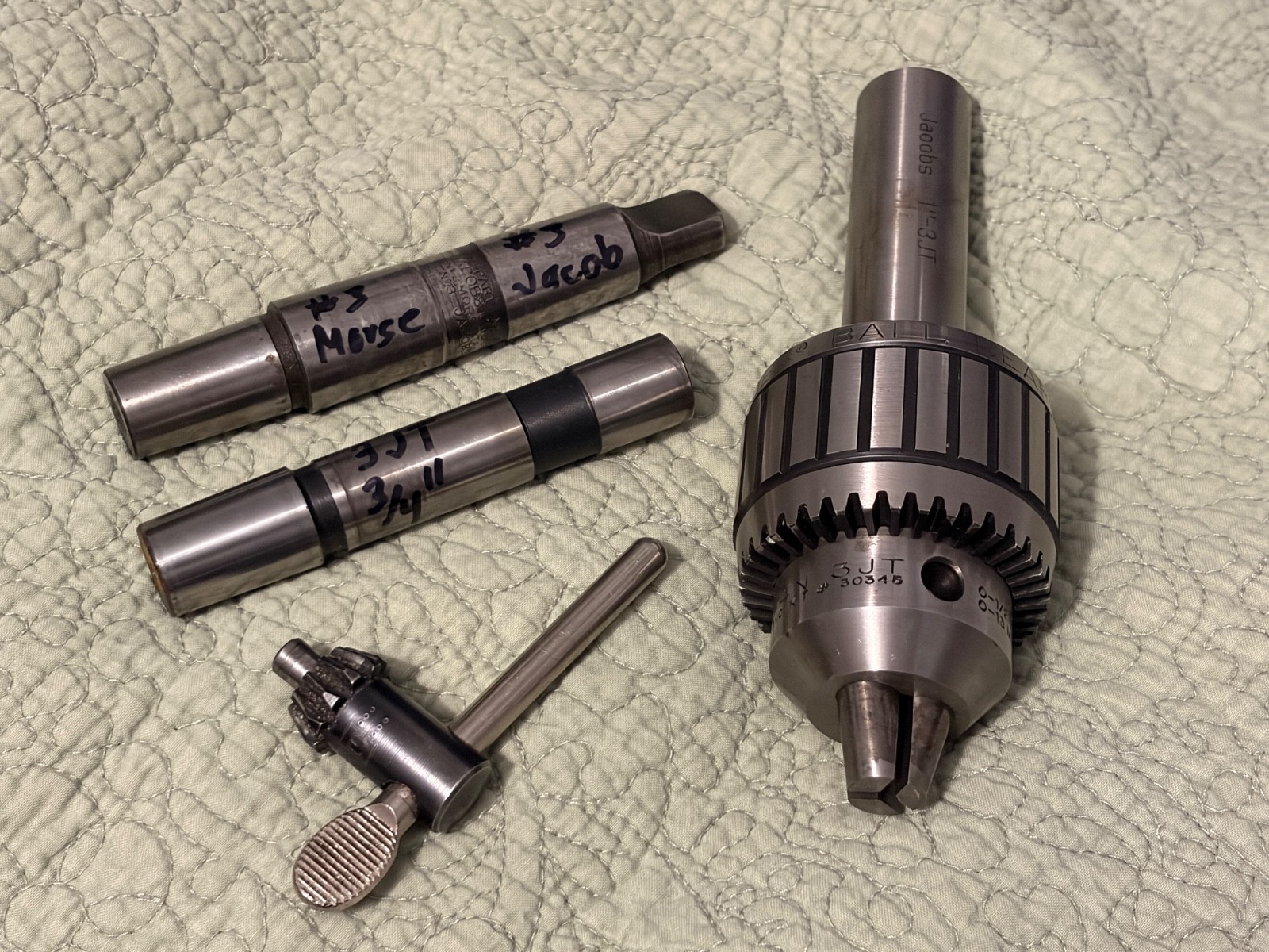 JACOBS 14N 3JT Heavy Duty BB Super Chuck 0-1/2 (0-13mm) x 1″ Shank & Key Plus