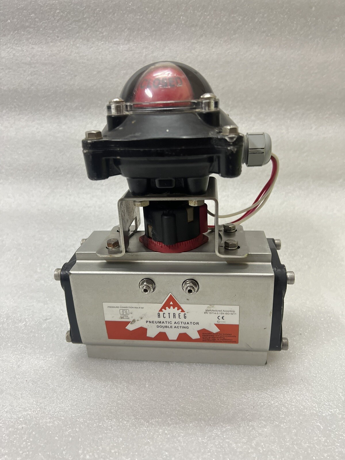 ACTREG EN ISO 5211-F05–Y-LD-14 PNEUMATIC ACTUATOR WITH LIMIT SWITCH