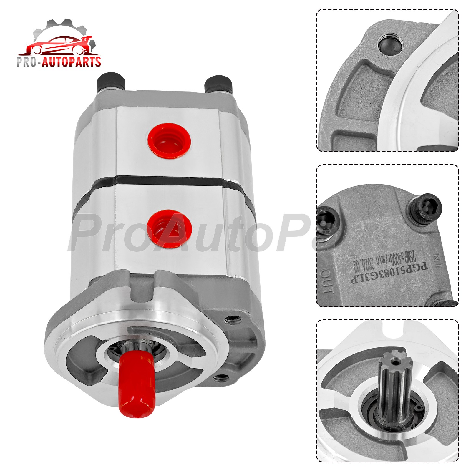 High Pressure Double Oil Pump PGP51083G3LP Hydraulic Gear Pump US Stock