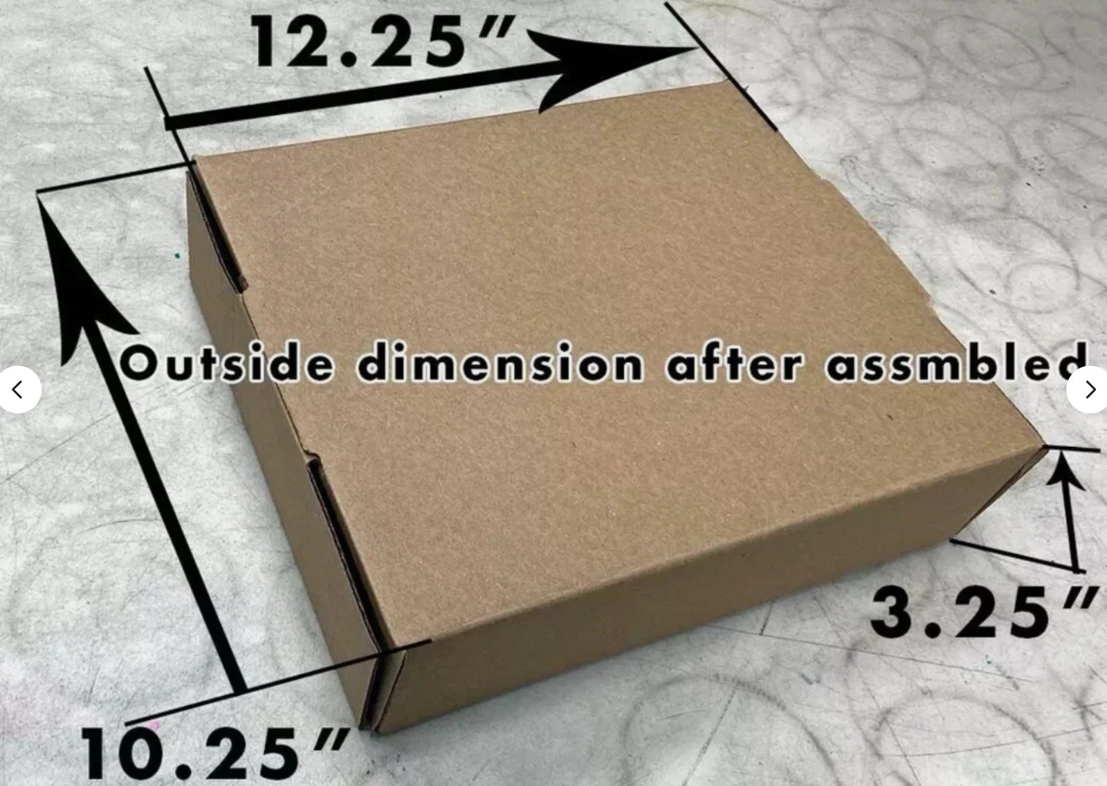 100 Pieces 12.5″ x 10″ x 3″ Corrugated Security Mailer Shipping Box