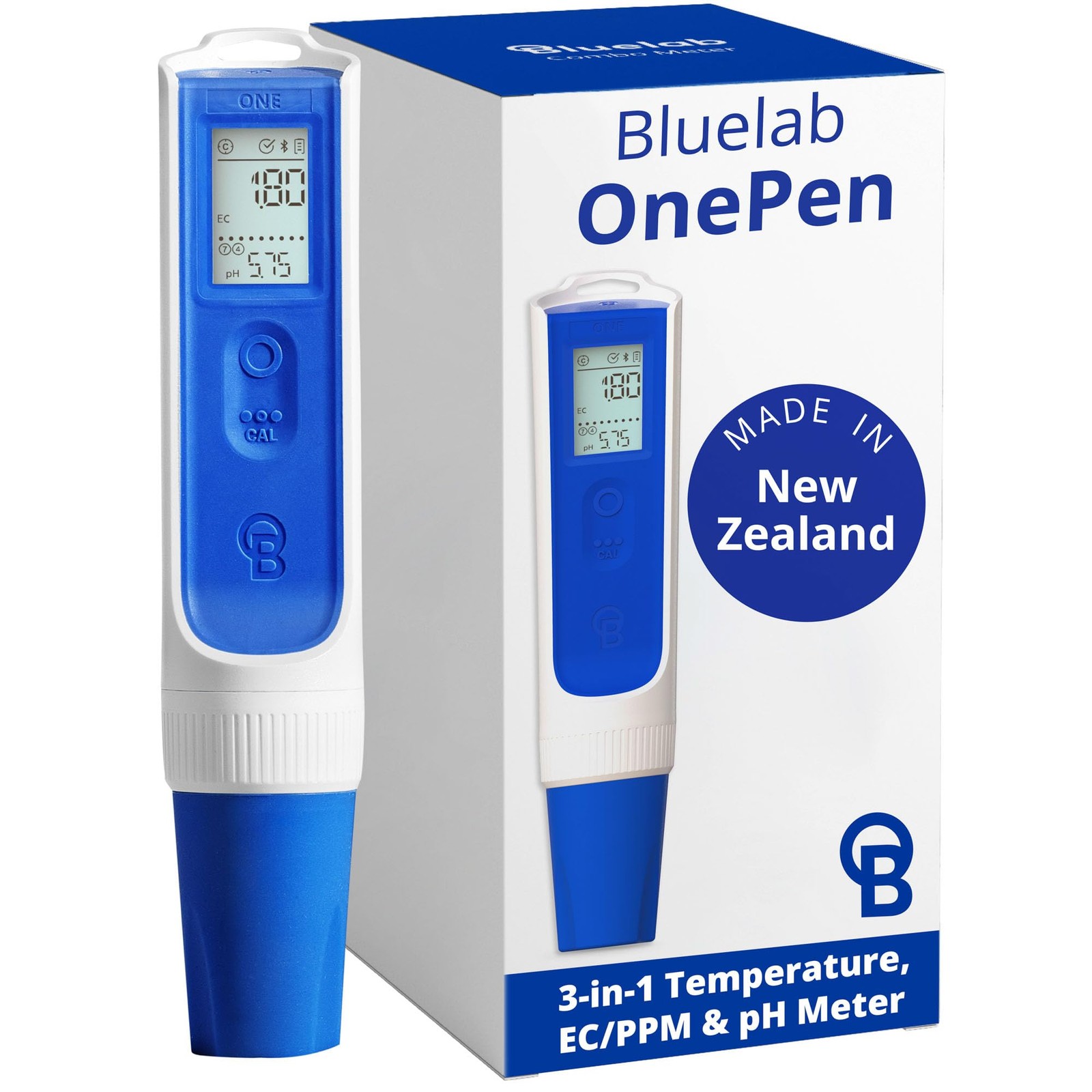 pH Meter EC PPM Temperature 3-in-1 Bluetooth Data Sharing Bluelab OnePen