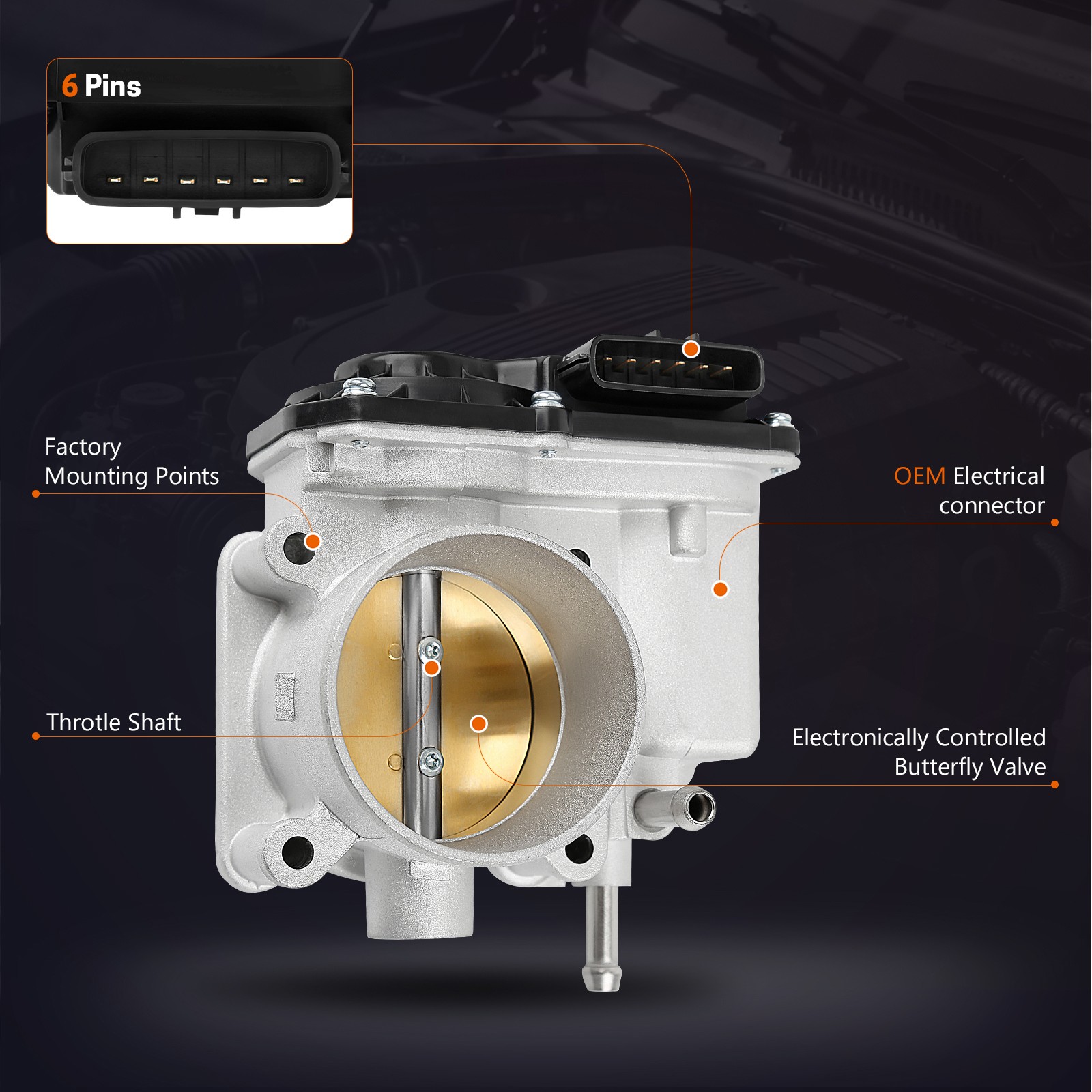 Electronic Throttle Body w/ TPS for Nissan Sentra NV200 Versa Tiida 2007-2021