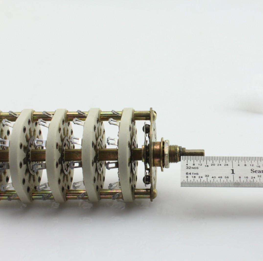 NOS OAK 5 Deck 2 Position Rotary Switch Non-Shorting MIL NSN 101171-H5C