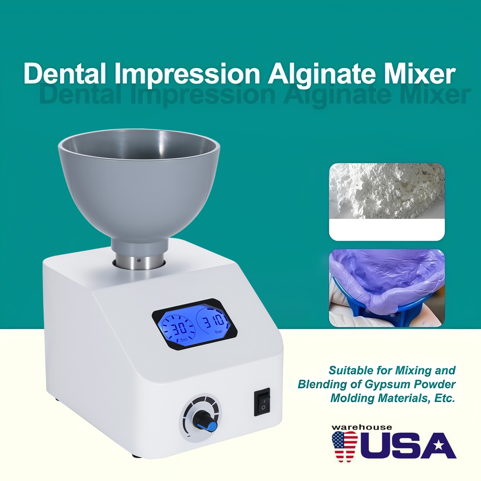 High-End Dental Printing Die Mixer Machine Alginate Dentistry Tools