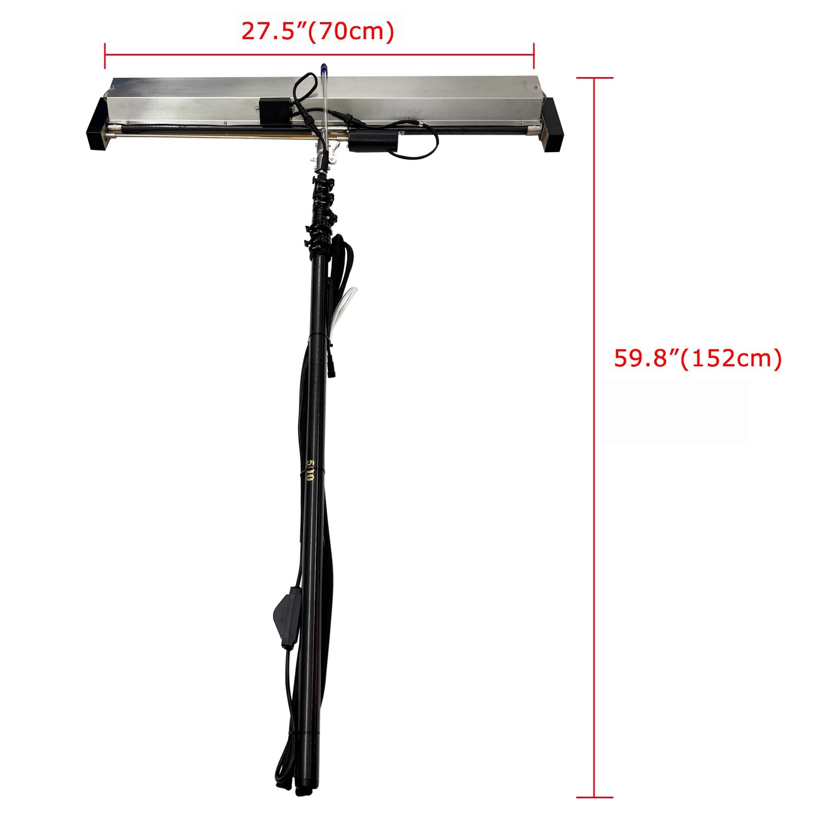 11.5FT/3.5Meters Automatic Solar Panel Cleaner Electric Roller Brush with 110V
