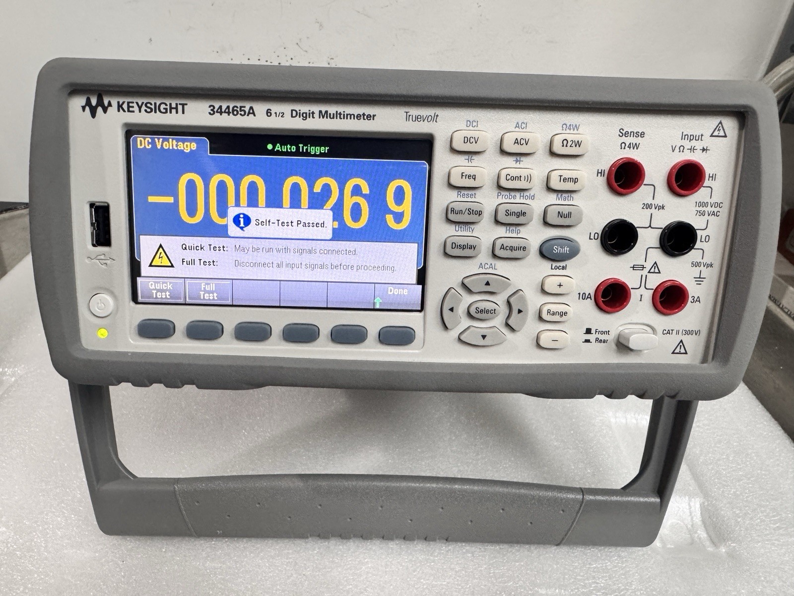 Keysight 34465A 6.5 Digit Bench Digital Multimeter DMM Tested Working
