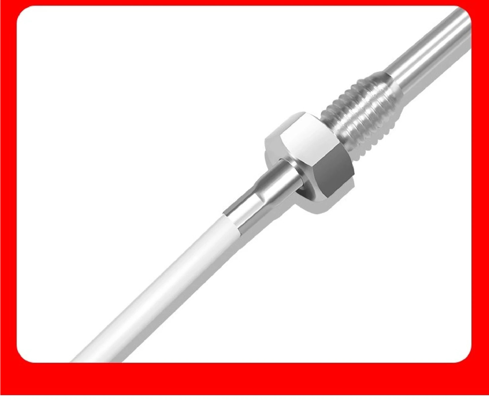 Temperature Sensor Probe NTC 0K/50K/100K M8 Thread SS -50~200°C Fast Response