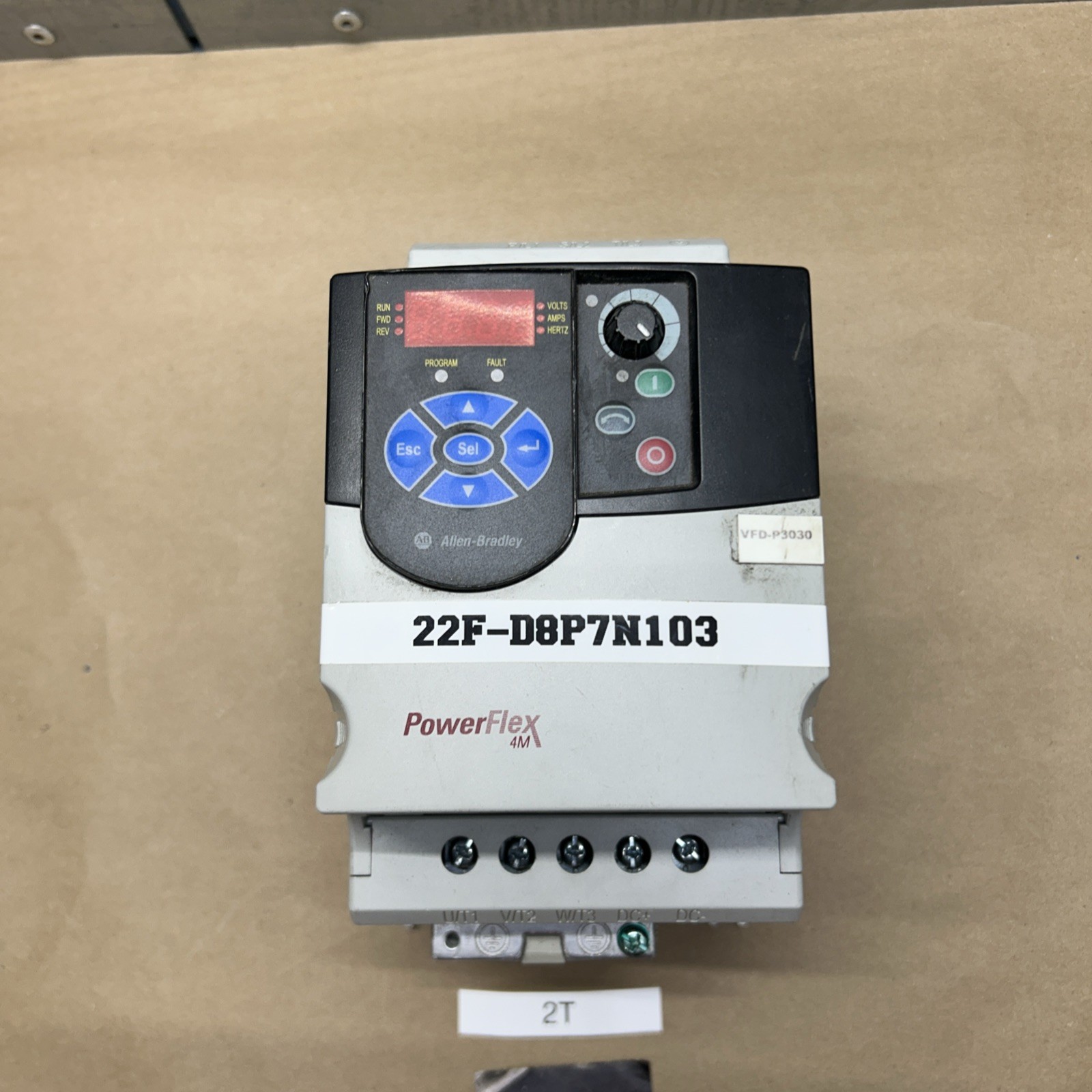 *Pre-Owned*Allen Bradley Powerflex 4M AC Drive 22F-D8P7N103 Ser A FRN 2.02
