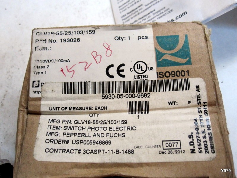 Pepperl+Fuchs Factory Automation GLV18-55/25/103/159 Sensor Switch Photoelectric