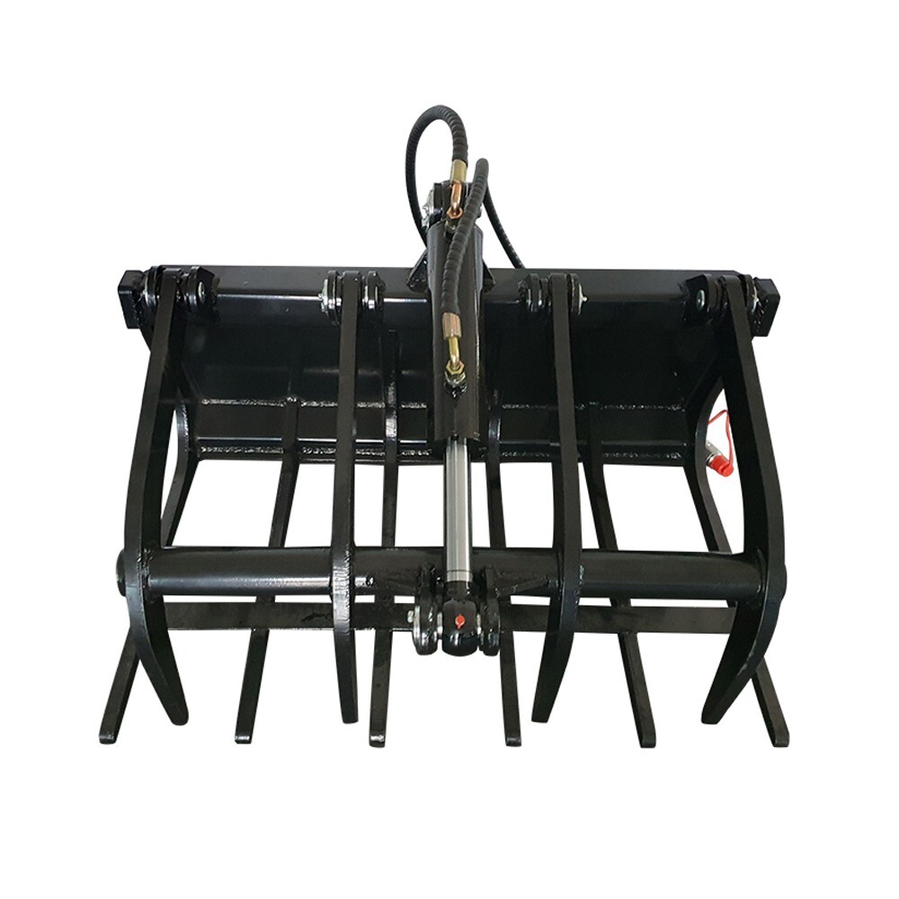 Agrotk M-HGB Wood Grabber Grapper Attachment for Skid Steer/Compact Wheel Loader