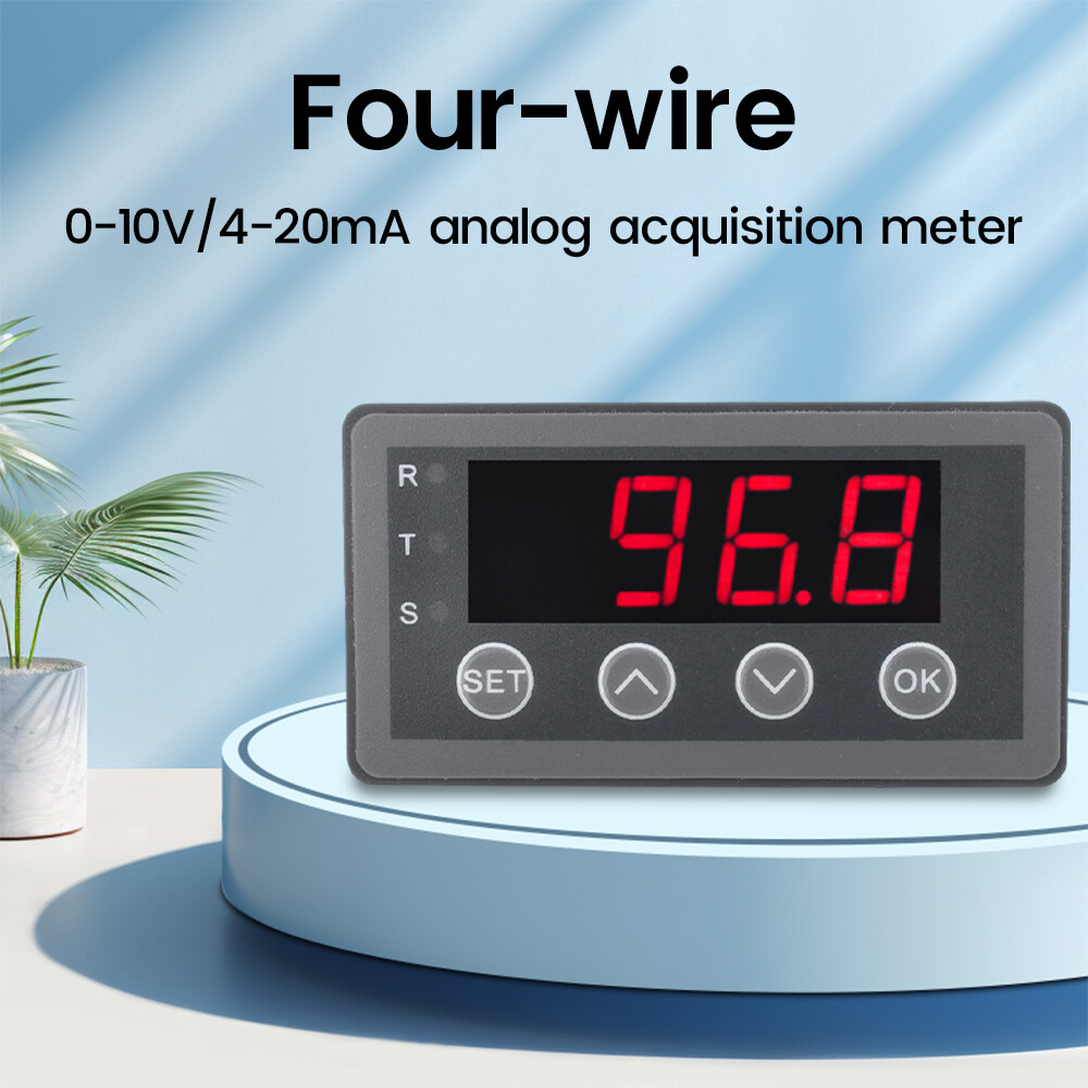 0-10V 0-20mA 2-10V 4-20mA 4-Wire Analog Input Display Meter DC 8~25V Panel