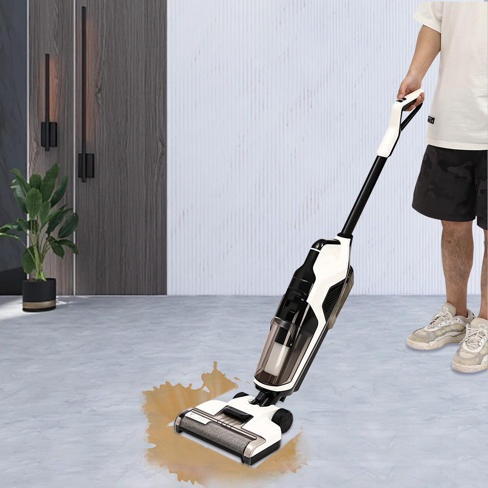 Hard Floor Cordless Wet Dry Vacuum Floor Cleaner Mop Vacuum Cleaning Machine USA