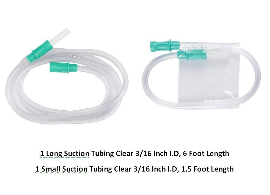 2 Suction Tubing for Suction Canister Sterile 3/16 Inch I.D 6 Foot 1.5 Foot Long