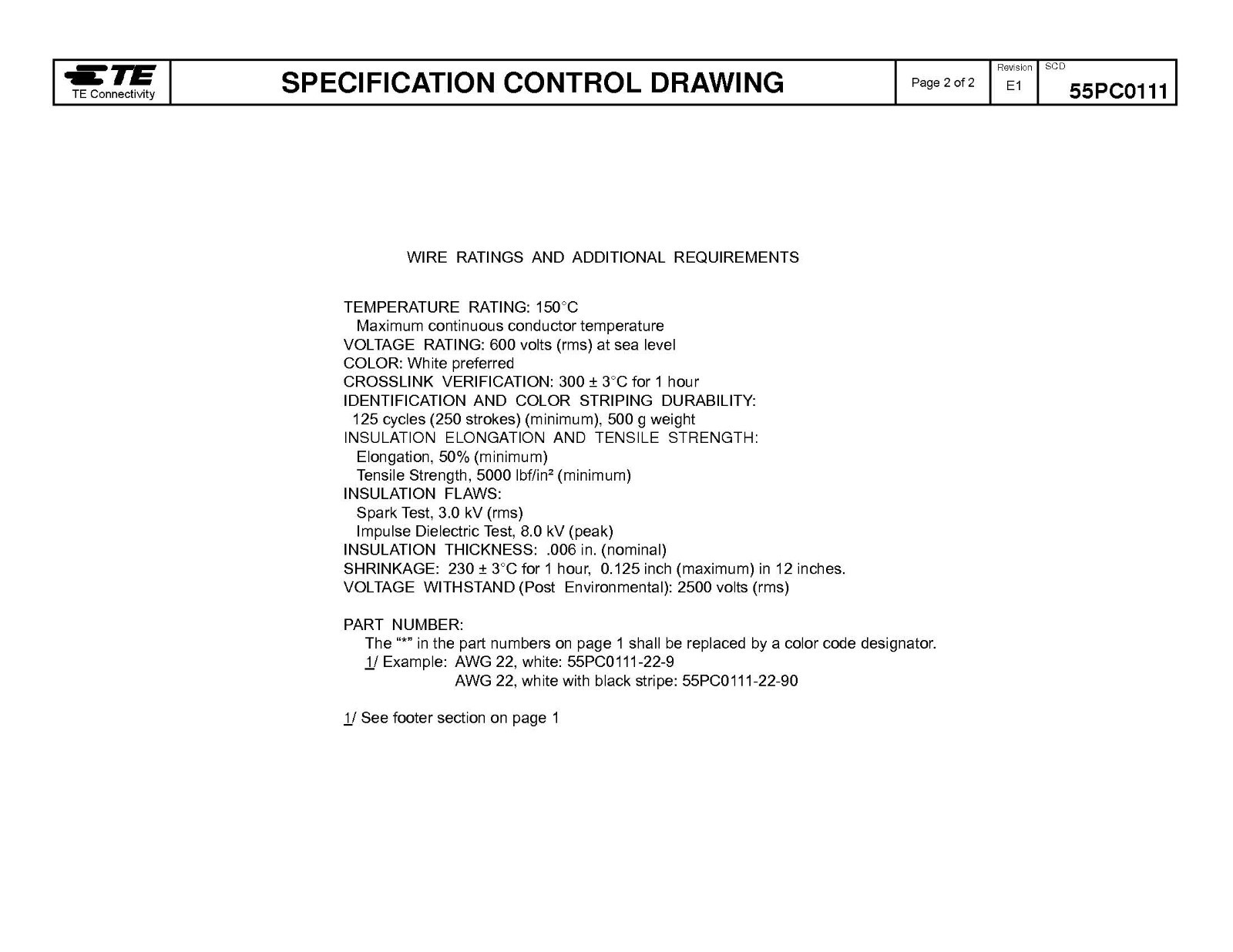 Raychem 55PC1131-12-2/4/6-9 12/3C Shielded ETFE/Tefzel Cable 150C White /10ft