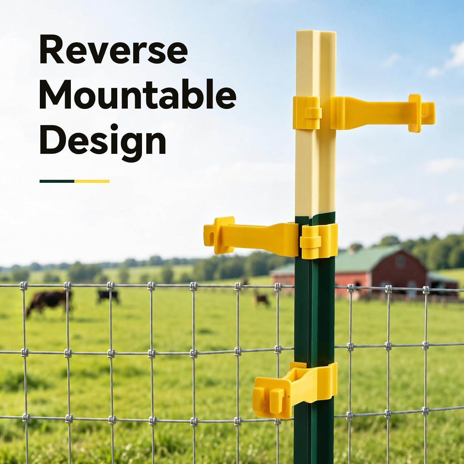 Reversed Extender Insulator Snap Fit T Post Insulators for Electric Fence Wire f