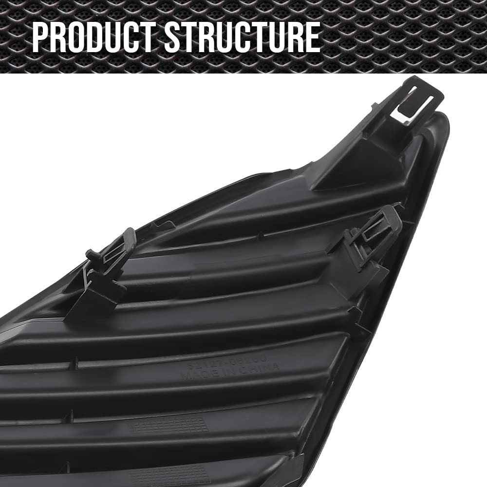 Front Bumper Lower Grille Insert Fog Hole Cover Toyota Camry 2012-2014 L&R Side