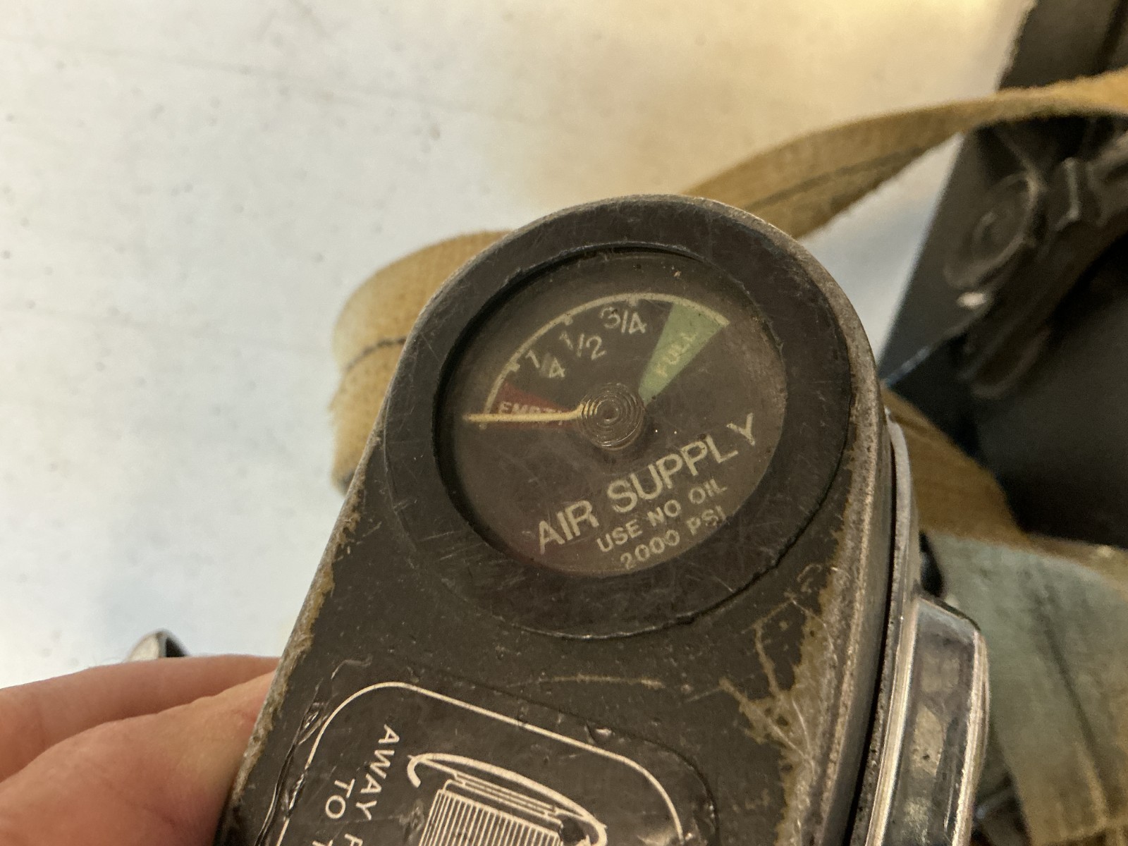 Vintage Scott Air-PAK Bottle Holder Harness & ATO Regulator